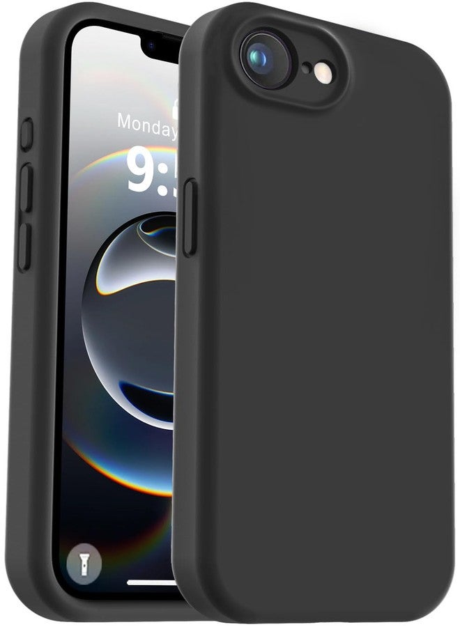 Vooii Compatible with iPhone 16e Case, Upgraded Liquid Silicone, Camera Protection, Soft Anti-Scratch Microfiber Lining, Shockproof Case for iPhone 16e 6.1" - Black - Image 1