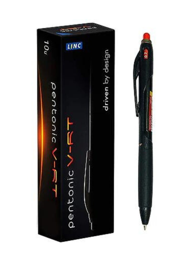 Pentonic - Pentonic B-RT Ball Point Pen (Red, 10 Pcs Box) - Image 1