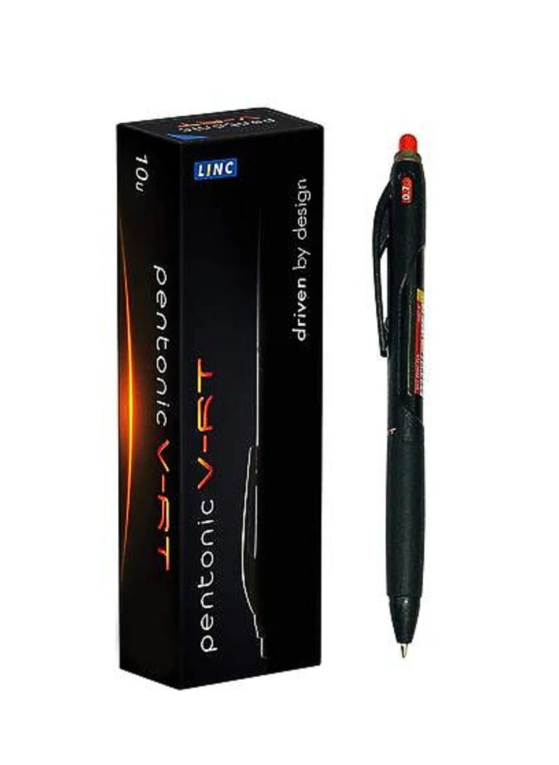 Pentonic - Pentonic B-RT Ball Point Pen (Red, 10 Pcs Box) - Image 1