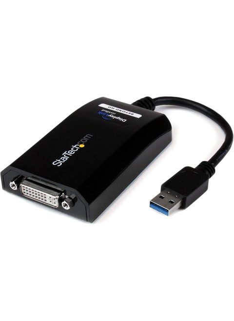 StarTechcom USB 30 to DVI  VGA Adapter  2048x1152  External Video  Graphics Card  Dual Monitor Display Adapter Cable  Supports Mac  Windows USB32DVIPRO