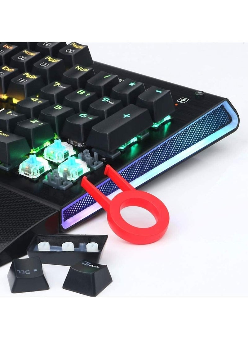 Redragon K569 Aryaman Mechanical Gaming Keyboard – RGB Backlit, Blue Switches, Full-Size, Metal Panel, Detachable Wrist Rest, Anti-Ghosting, for PC & Laptop - Image 2