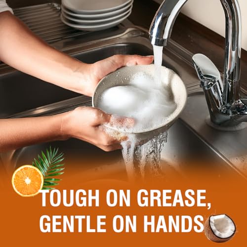 Beco Natural Dishwasher Liquid Refill | 4L - 2 x 2L Pack | Anti-Bacterial Formula | Orange Citrus Freshness | Ecofriendly Dish Washing Liquid Gel | Tough Grease Removal | Leaves No Residue on Utensils - Image 4