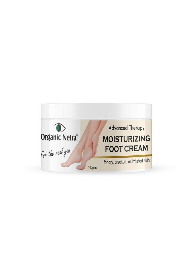 Organic Netra Moisturizing Foot Cream for Dry, Cracked & Irritated Skin with Glycerin & Aloe Vera (100g) - Image 1