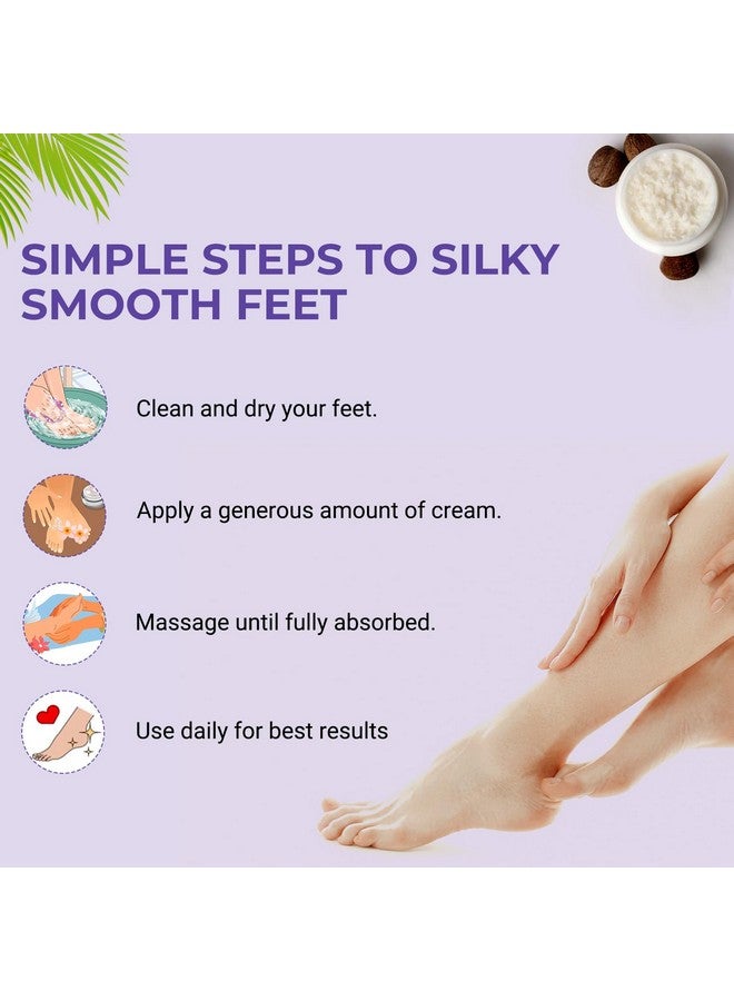 Organic Netra Moisturizing Foot Cream for Dry, Cracked & Irritated Skin with Glycerin & Aloe Vera (100g) - Image 2