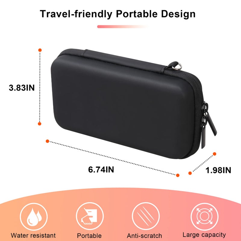 BOVKE Diabetic Supplies Travel Case, Storage Carrying Bag for Diabetes Testing Kit, Blood Glucose Monitor Meters, Test Strips, Medication, Lancets, Needles, Syringes and Other Diabetic Supplies, Black - Image 4