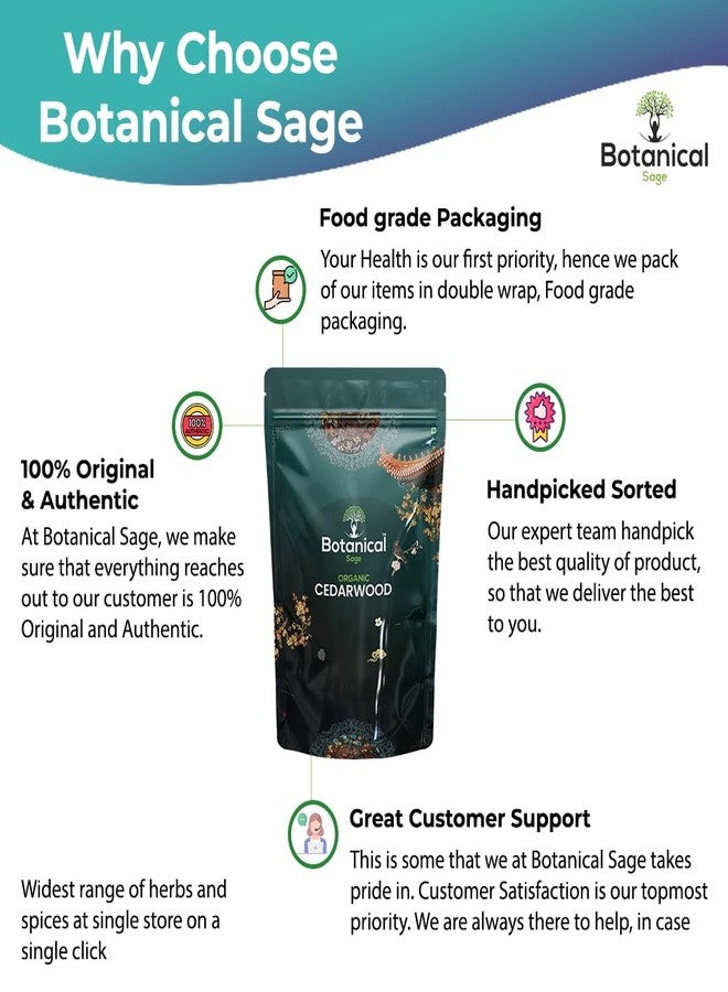Botanical Sage مستخلص المريمية النباتية - خشب الأرز 100 غرام | يمنع تساقط الشعر | مفيد للبشرة | مختار بعناية | منظف للغاية - Image 4