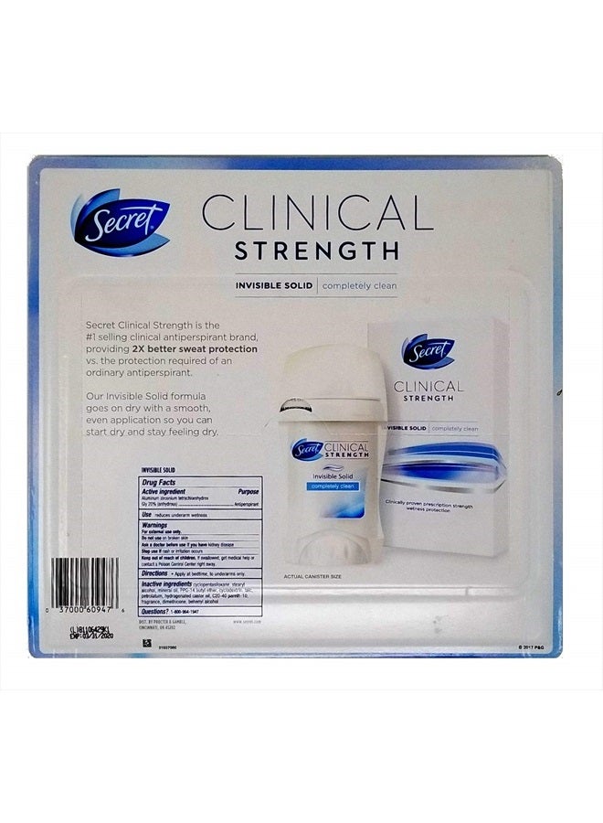 Secret مزيل العرق الصلب غير المرئي بقوة سريرية (1.6 أونصة، 3 عبوات) - Image 2