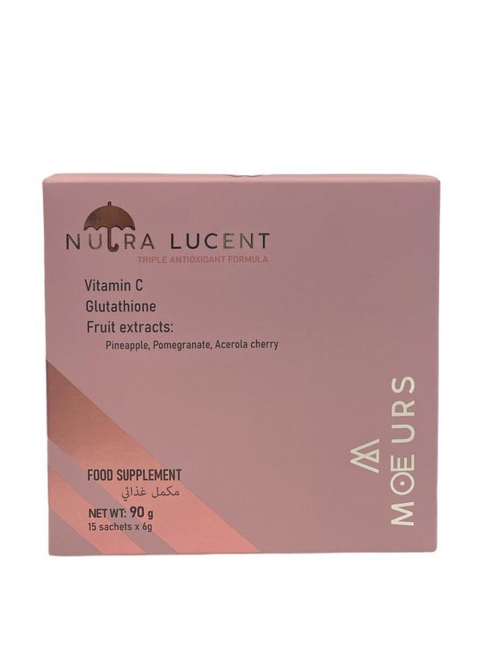 Moeurs Beauty - Moeurs Nutra Lucent - Triple Antioxidant Formula with Glutathione, Vitamin C, Fruity Extracts - Image 1