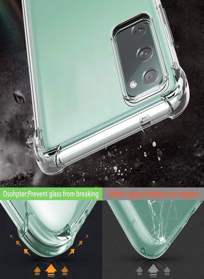 أوسوفر جراب Osophter لهاتف Galaxy S20 FE 5G، شفاف، زوايا معززة، مصنوع من مادة TPU المرنة الماصة للصدمات، غطاء هاتف محمول لهاتف Samsung Galaxy S20 FE 5G (شفاف) - Image 3