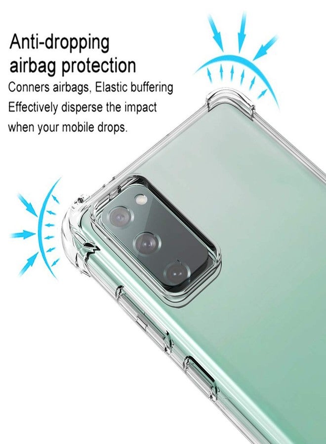 أوسوفر جراب Osophter لهاتف Galaxy S20 FE 5G، شفاف، زوايا معززة، مصنوع من مادة TPU المرنة الماصة للصدمات، غطاء هاتف محمول لهاتف Samsung Galaxy S20 FE 5G (شفاف) - Image 4
