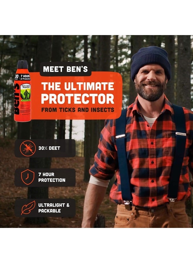 Ben's Tick & Insect Repellent Eco Spray - Bug Spray with 30% DEET for Mosquitoes, Ticks & More - Up to 7 Hours of Protection - Fragrance-Free - 6 oz (2 Pack) - Image 2