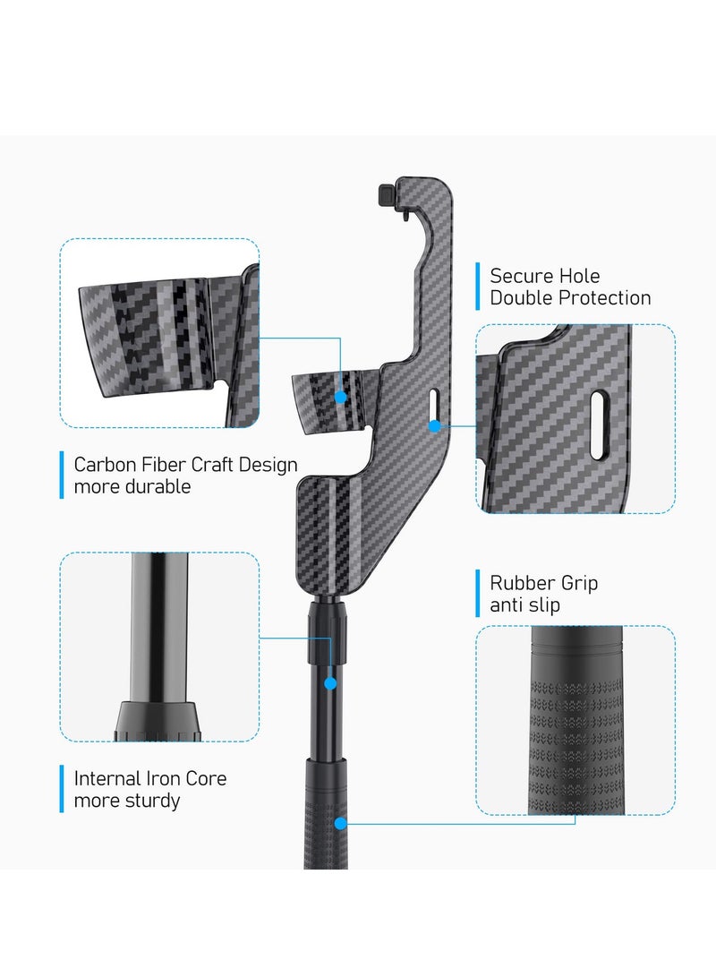 SOLARAE VR Golf Club Extension for Oculus Quest 2 VR Golf Club Adapter Grip Accessory with 2 Controller Caps Bonus Carbon Fiber Golf Club Attached to Enhance Immersive VR Gaming Experience - Image 3