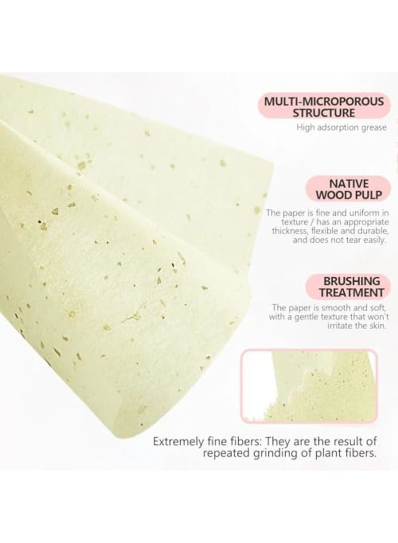 Luckam Oil Blotting Paper for Face with Mirror & Puff, 3-in-1 Oil Absorbing Sheets for Oily Skin, Makeup Blotting Papers to Control Shine and Grease, Gentle for Men and Women, 300 Sheets - Image 5