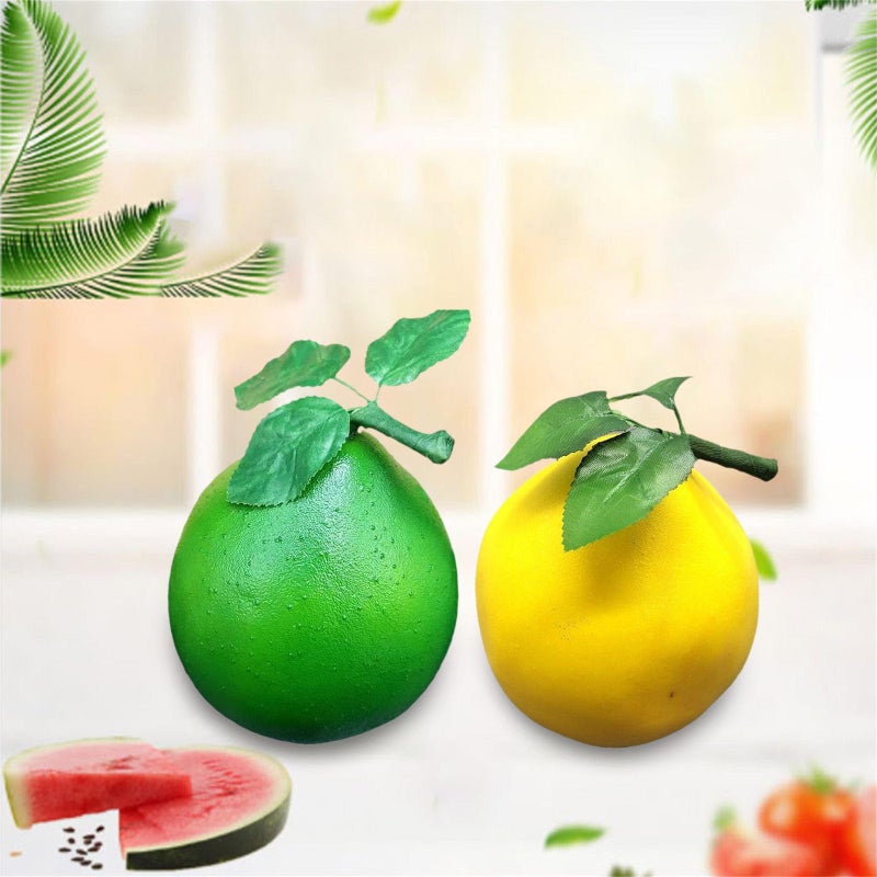 Realistic Yellow Grapefruit Artificial Fruit Photography Props Party Decorations - Image 4