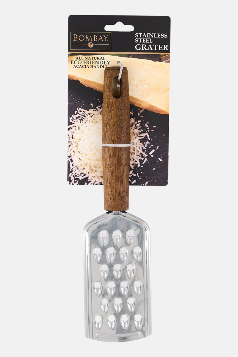 Bombay 1 Piece Stainless Steel Grater, Silver - Image 1
