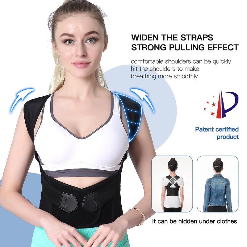 DOLTAS Neoprene X-Cross Posture Corrector Belt Universal Size Shoulder & Back Support Belt | Back Straightener Brace For Spine & Body Posture Correction | Clavicle Support For Unisex | Universal Size - Image 5