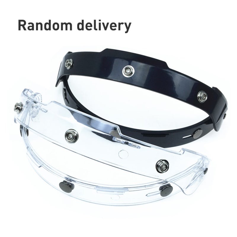 Bubble Shield Visor Lens 3-Snap Motorcycle Helmet Bubble Visor Anti-Fog Anti-Scratch UV-Protected Silver - ABS Material for All Helmet Sizes - Image 5