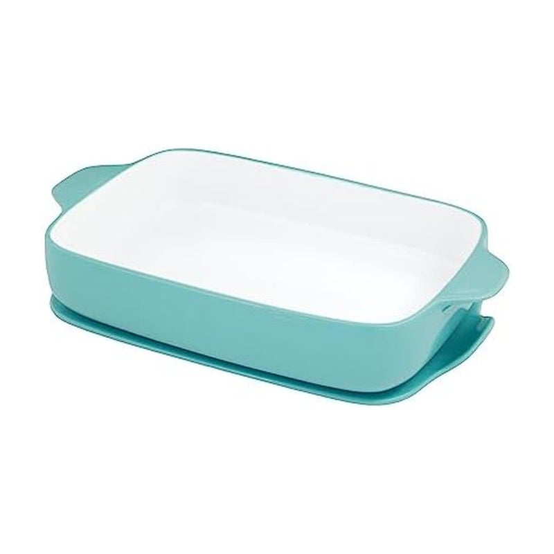 KitchenAid Vitrified Stoneware Rectangular Baker with LidTrivet 45 Quart
