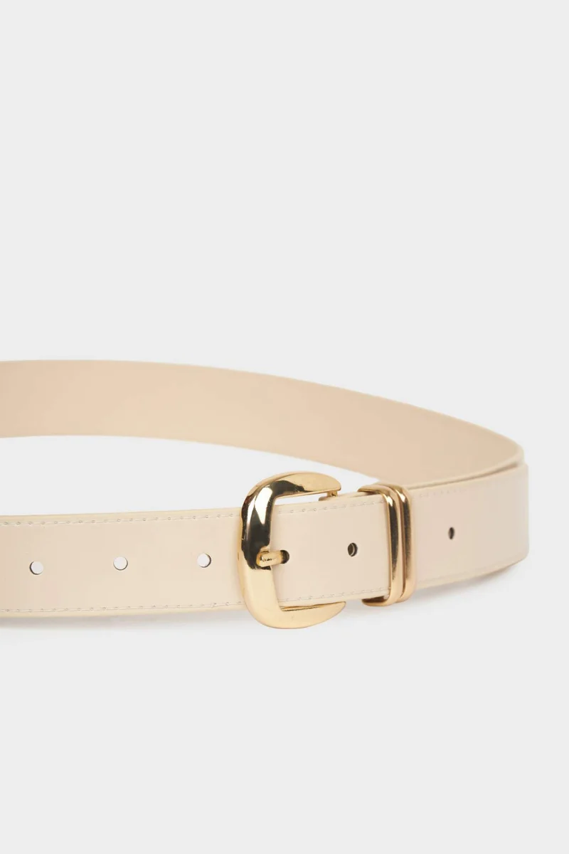 ديفاكتو Woman Rectangle Clasp Faux Leather Jean Belt