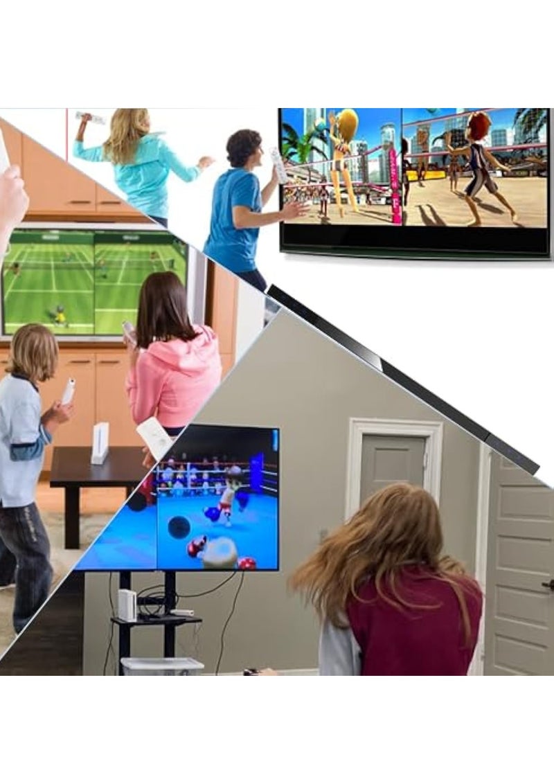 KASTWAVE - شريط استشعار Wii، شريط استشعار الأشعة تحت الحمراء السلكي لجهاز Wii، شريط استشعار الحركة بالأشعة تحت الحمراء السلكي البديل، متوافق مع وحدة تحكم Wii وWii U، مستقبل مستشعر الحركة بالأشعة تحت الحمراء - Image 1