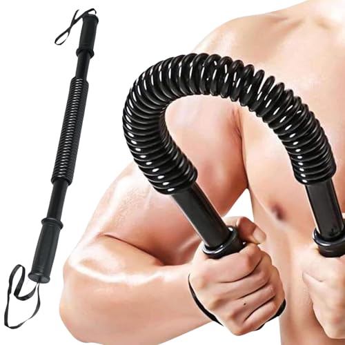 UDKI Power Twister Spring Forearm Bar 30 KG | Upper Body Exercise Heavy-Duty Equipment for Core Strengthening Chest Shoulder Bicep Blaster Arm Builder | Home Gym Workout Flex Bar for Men & Women - Image 1