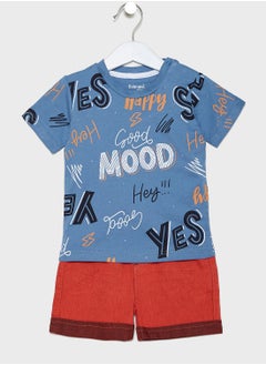 Infant Printed T-Shirt + Shorts Set