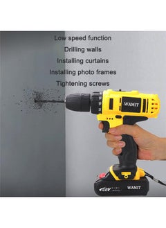 WAMIT Cordless Drill,48V Power Tool,3/8'' Keyless Chuck,25+3 Clutch,2 Li-Ion Batteries and Home Charger Kit  - Image 3