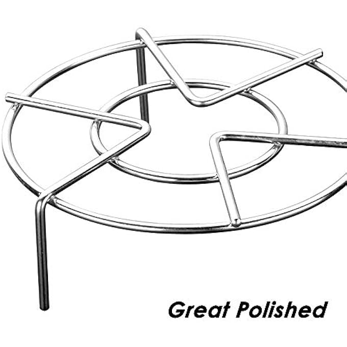 Bukela Set Of 3 Stainless Steel Trivet Rack Stand3 Sizes Heavy Duty Pressure Cooker Steam Racks Steaming Rack Pot Pan Cooking Stand 3 Cm 5 Cm7Cm - Image 4