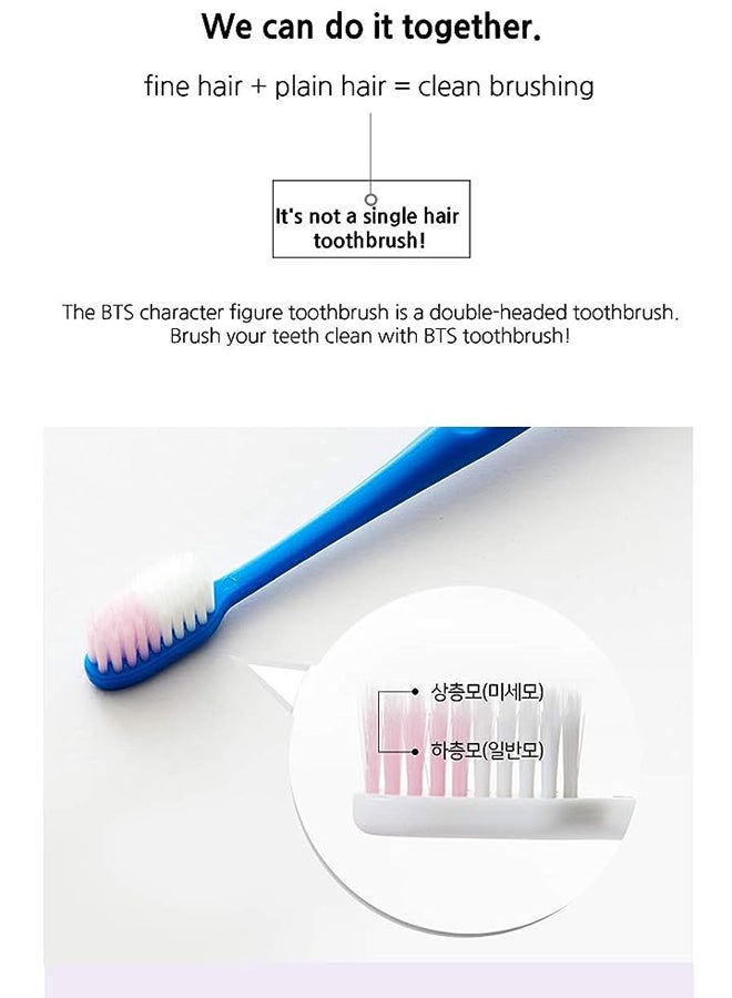 BTS K-Pop Idols Goods Jimin Character Figure Toothbrush with Convenient Magnetic Holder Toothbrush ‎2.9 x 1.1 x 10.4inch - Image 5