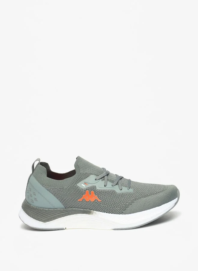 Kappa Men's Textured Sports Shoes with Lace-Up Closure