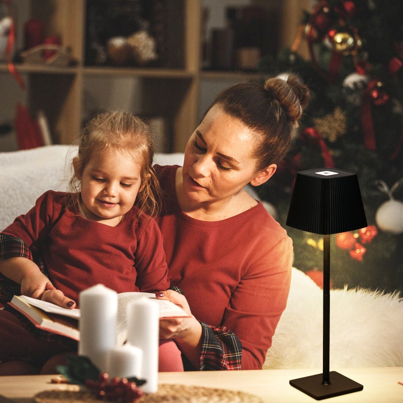 مصباح طاولة LED عصري مع تحكم باللمس وإضاءة ليلية قابلة للتعتيم بثلاث درجات حرارة لونية لغرفة المعيشة وغرفة النوم والدراسة والمكتب - Image 4