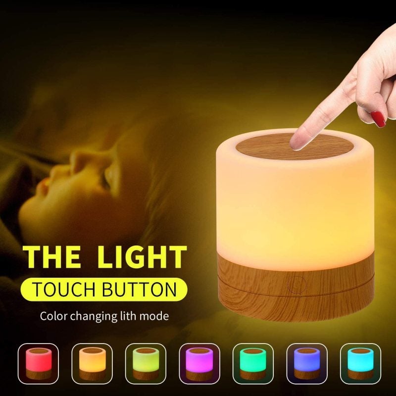 مصباح طاولة LED عصري مع تحكم باللمس وإضاءة ليلية قابلة للتعتيم بثلاث درجات حرارة لونية لغرفة المعيشة وغرفة النوم والدراسة والمكتب - Image 2