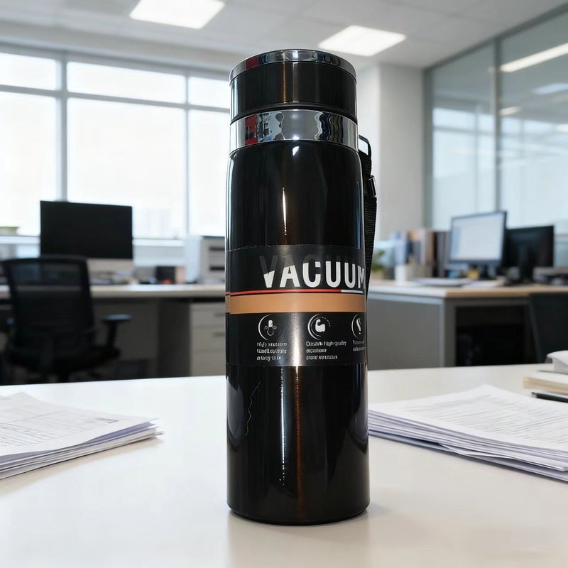 YD 304 Stainless Steel Insulated Travel Mug with Gradient Strap - Large Capacity for Outdoor Sports - Image 5