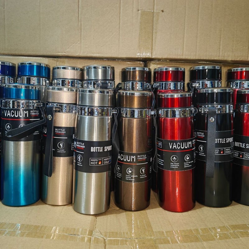 YD 304 Stainless Steel Insulated Travel Mug with Gradient Strap - Large Capacity for Outdoor Sports - Image 1