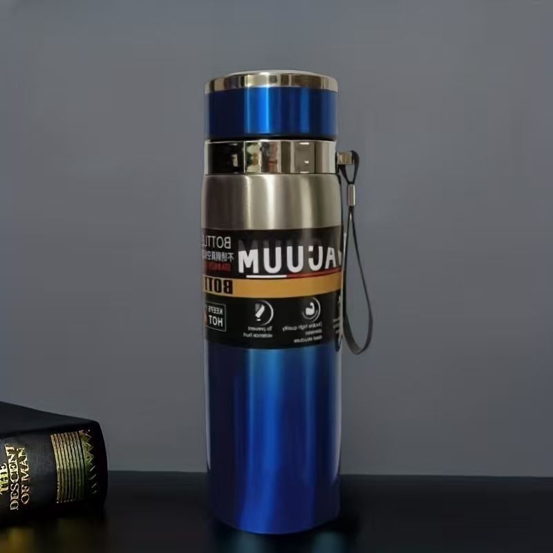 YD 304 Stainless Steel Insulated Travel Mug with Gradient Strap - Large Capacity for Outdoor Sports - Image 4