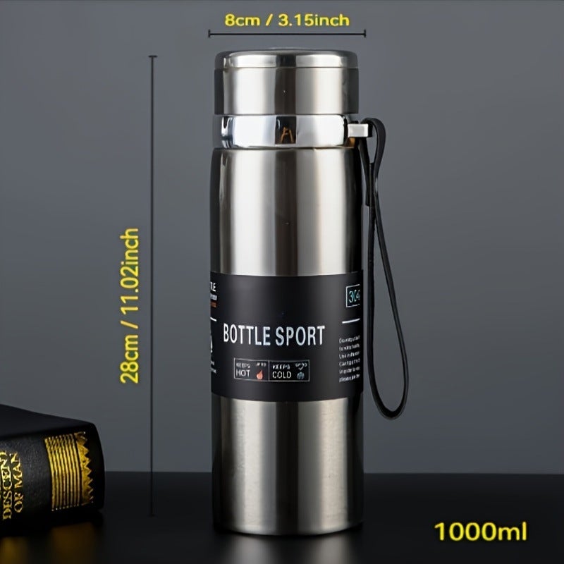 YD 304 Stainless Steel Insulated Travel Mug with Gradient Strap - Large Capacity for Outdoor Sports - Image 3