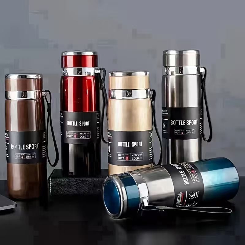 YD 304 Stainless Steel Insulated Travel Mug with Gradient Strap - Large Capacity for Outdoor Sports - Image 2