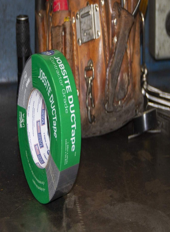 اي بس سي شريط لاصق IPG JobSite DUCTape، شريط لاصق من الدرجة الاحترافية، 3.77 بوصة × 60 ياردة، فضي (لفة واحدة) - Image 4