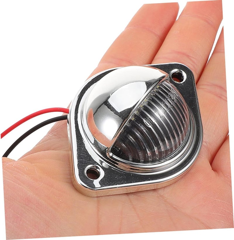 قطعتان من مصابيح لوحة الترخيص LED لشاحنات RV والسيارات والبيك أب، مقاومة للصدمات، عالية السطوع، مع هيكل من مادة ABS وحبات LED ساطعة لتحسين الرؤية والأداء طويل الأمد. - Image 4