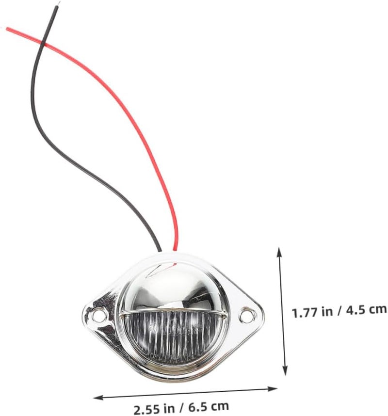 قطعتان من مصابيح لوحة الترخيص LED لشاحنات RV والسيارات والبيك أب، مقاومة للصدمات، عالية السطوع، مع هيكل من مادة ABS وحبات LED ساطعة لتحسين الرؤية والأداء طويل الأمد. - Image 2