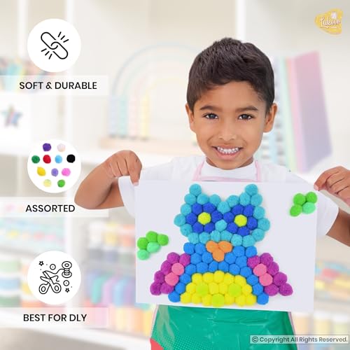 Paraspapermart 200 Pieces Mixed Color Felt Balls Pompom Ball Pom Pom for DIY Sewing Crafts Jewelry Making - Multicolor, 50 mm - Image 3