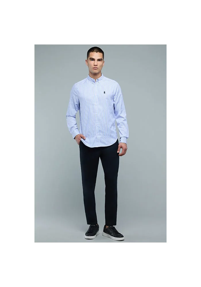 أر أند بي Solid Chinos with Button Closure