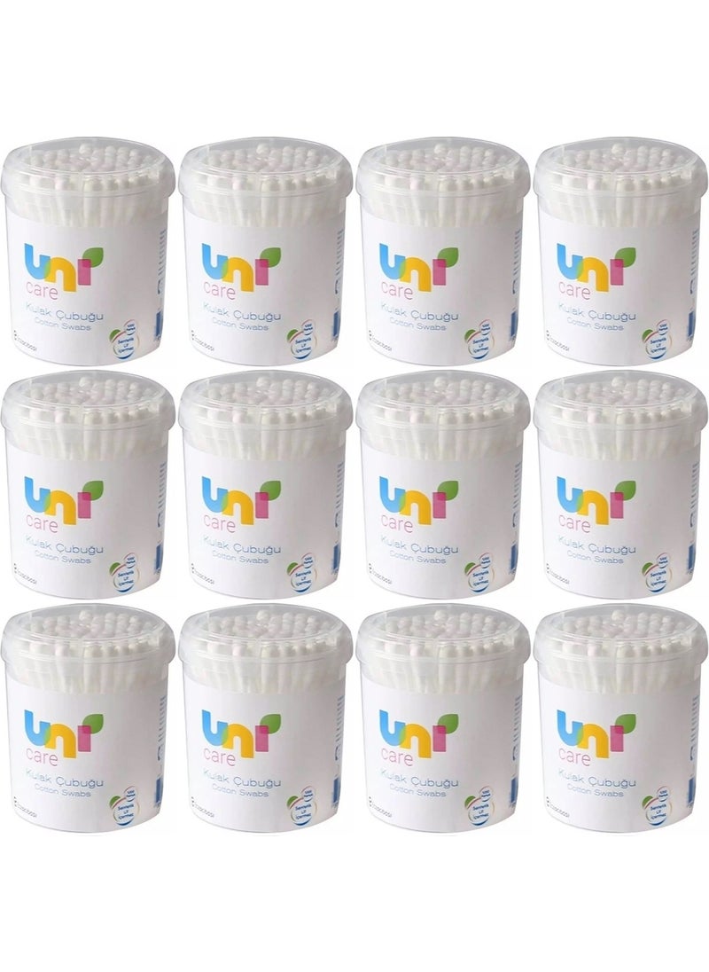 Uni baby Ear Cleaning Stick 200 Pieces (Set of 12) 