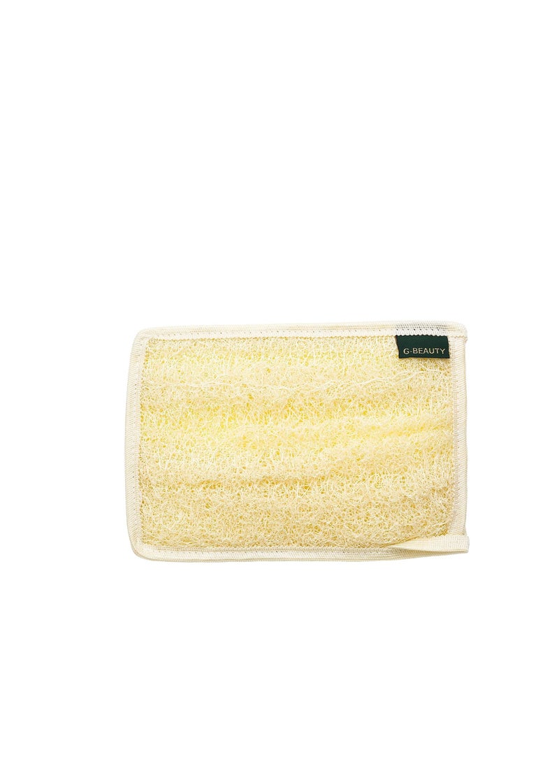 G-BEAUTY G-Beauty GBY-013 Small Natural Rectangular Glove Double Face Massage Loofah For Bath Spa and Shower - Beige  - Image 1