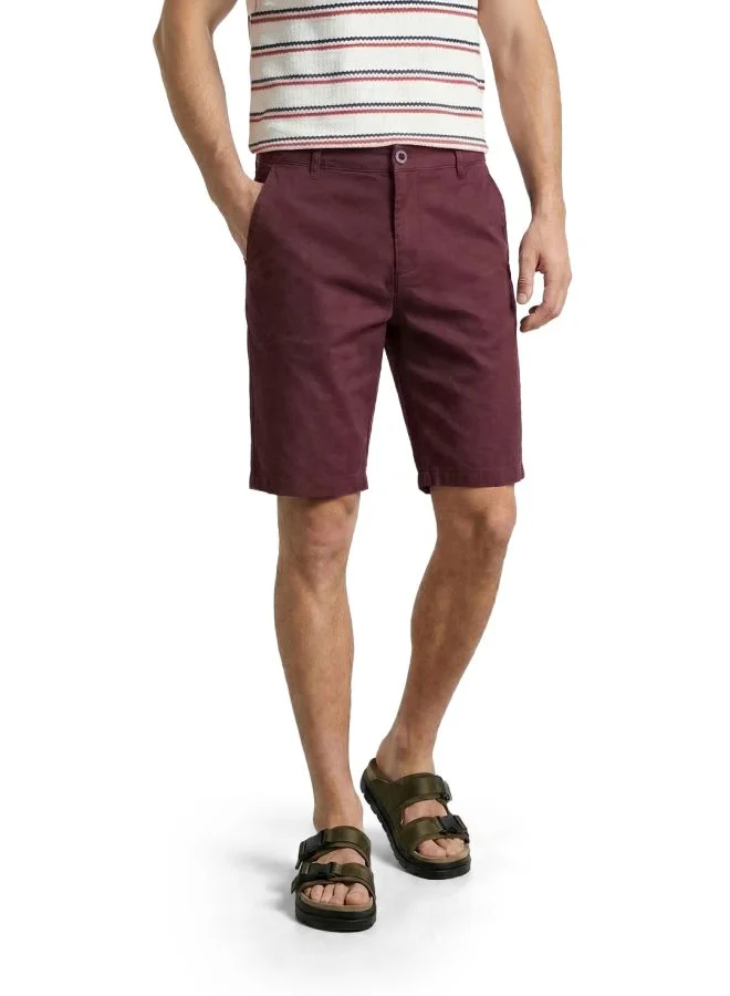 ذا انديان كراج كو Men Slim Fit Solid Without Pocket Mid-Rise Shorts