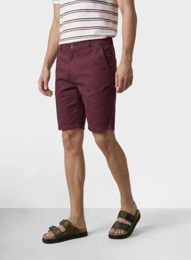 ذا انديان كراج كو Men Slim Fit Solid Without Pocket Mid-Rise Shorts