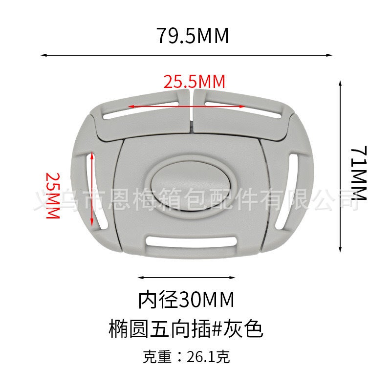 Manufacturers Supply Five-Way Stroller Buckle Five-Way Buckle Pet Strap Stroller Buckle Baby Strap Buckle - Image 1