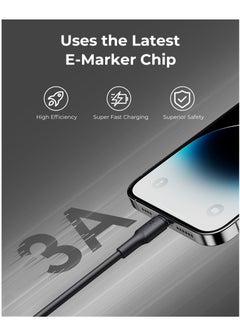 VOLTME iPhone Charger Cable (2m), Voltme USB-C to Lightning Cable for Fast Charging, 30W PD Power Delivery, High-Speed ​​Data Transfer, Durable and Tangle-Free, Compatible with iPhone 14/14 Pro/14 Plus/14 Pro Max, iPhone 13/13 Pro/13 Pro Max/13 Mini, iPhone 12/12 Pro/11/XS/XR/8/8 Plus, iPad Pro, iPad Air, AirPods - Black  - Image 2