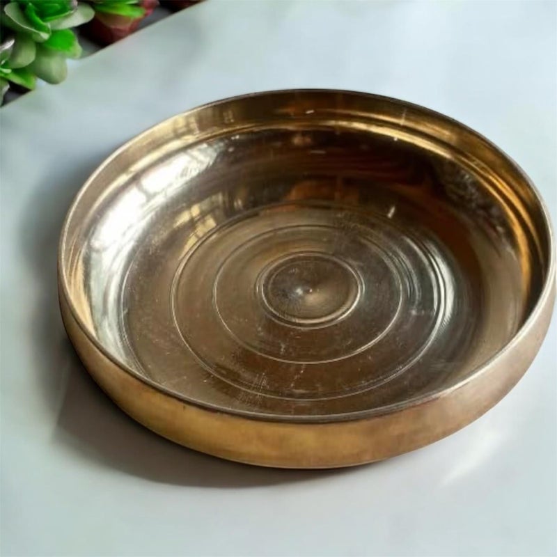 GBW Pure Kansa Bronze Bowl, Traditional Pure Bronze Katora, 350ml Capacity Kansi ki katori katori piliya jaundince kanse ka bela kansa bela - Image 1