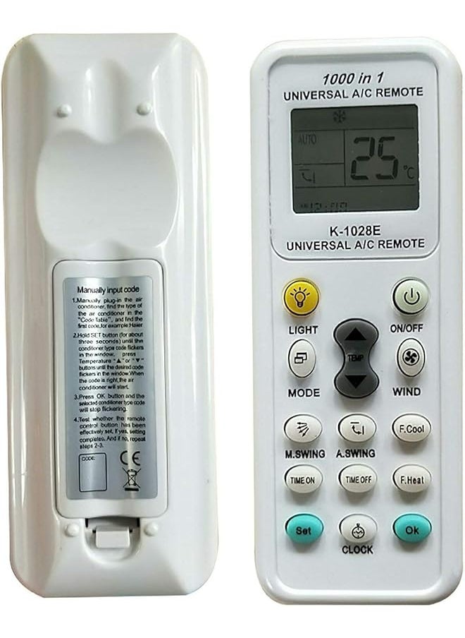 Universal Air Conditioner Remote Control For Daikin Hitachi Carrier Lg Sharp Haier Gree Midea Whirlpool Bosch Olympus Toshiba Samsung And 1000 More - pzsku/Z0614A93925101246243DZ/45/_/1719633387/9f04c538-687d-411f-9e81-349721b193af